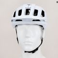 Casco da bici POC Axion Race MIPS bianco idrogeno/nero uranio opaco 12