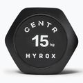 Manubrio Centr Urethane Dumbbell Centr x Hyrox 15 kg black 3