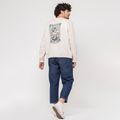 Felpa Kaotiko Washed Feel the Power da uomo, avorio 2