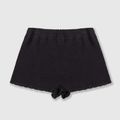 Pantaloncini da donna Kaotiko Crochet Ibiza neri 5