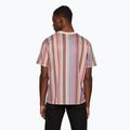 Maglietta Kaotiko Luken Stripes marrone da uomo 2