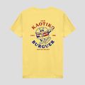 Maglietta Kaotiko Washed Burguer gialla da uomo 2
