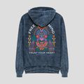 Felpa Kaotiko Washed Free Your Mind da uomo, navy 2