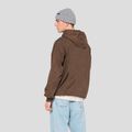 Felpa uomo Kaotiko Washed Vancouver Society marrone 2