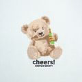 Felpa Kaotiko Bear Cheers donna verde acqua 3