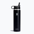 Bottiglia termica Hydro Flask Wide Flex Straw 710 ml nero