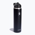 Bottiglia termica Hydro Flask Wide Flex Straw 710 ml nero 2