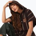 Poncho Slowtide Baja Stripe nero 3
