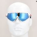 Occhiali da sole Rudy Project Defender bianco lucido/blu sfumato/multilaser ghiaccio 9