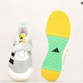 Scarpe da sollevamento pesi adidas The Total bianche e grigie 22