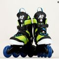 Pattini a rotelle per bambini K2 Raider Beam verde/blu 15