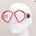 Maschera da snorkeling Aqualung Hawkeye trasparente/rossa 8