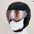 Casco da sci Rossignol Fit Visor Impacts nero/arancio/argento 9