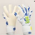 Guanti da portiere per bambini Reusch Pure Contact argento bianco/blu scuro 8