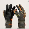 Guanti da portiere per bambini Reusch Attrakt Gold X Finger Support verde deserto/arancio shock/nero 11