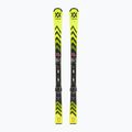 Sci da discesa per bambini Völkl Racetiger Junior Pro + Attacchi 7.0 VMotion Jr flo giallo/nero