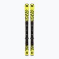 Sci da discesa per bambini Völkl Racetiger Jr Giallo + Attacchi 4.5 VMotion Jr 100-120 cm giallo