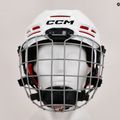 Casco da hockey junior CCM Tacks 70 Combo bianco 14