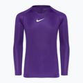 Maglia termica a maniche lunghe Nike Dri-FIT Park First Layer court viola/bianco per bambini