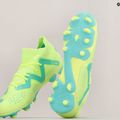 Scarpe da calcio PUMA Future Match FG/AG giallo veloce/puma nero/elettrico menta piperita per bambini 16