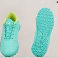 Scarpe da calcio PUMA Ultra Play TT electric peppermint/puma white/fast yellow per bambini 17
