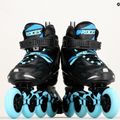 Pattini a rotelle da donna Roces Helium II TIF nero/azzurro 9