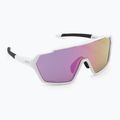 Occhiali da sole Smith Shift MAG bianco/cromapop viola a specchio 2