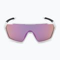 Occhiali da sole Smith Shift MAG bianco/cromapop viola a specchio 4