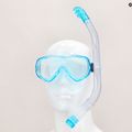 Set da snorkeling per bambini Cressi Ondina + Top trasparente/acquamarina 13