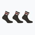 Calzini Fila Unisex Quarter 3 Pack nero 5