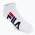 Fila Unisex Invisible 2 Pack calzini bianchi 2