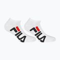 Fila Unisex Invisible 2 Pack calzini bianchi 5
