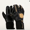 Guanti da portiere per bambini Football Masters Voltage Plus RF v 4.0 nero/oro 10