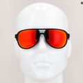 Occhiali da sole GOG Hardy nero opaco/rosso/rosso policromatico 7