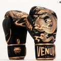 Guantoni da boxe Venum Dragon's Flight nero/bronzo 9