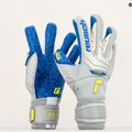 Guanti da portiere Reusch Attrakt Fusion Guardian grigio vapore/giallo sicurezza/blu scuro 7