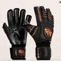 Guanti da portiere per bambini Football Masters Full Contact RF v4.0 nero/oro 5