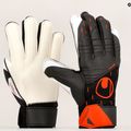 Uhlsport Speed Contact Starter Guanti da portiere morbidi nero/bianco/neon orange 9