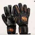 Guanti da portiere per bambini Football Masters Full Contact NC v4.0 nero/oro 6