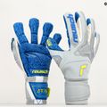 Guanti da portiere Reusch Attrakt Freegel Fusion Ortho-Tec grigio vapore/giallo sicurezza/blu 9