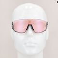 Occhiali da sole Julbo Fury Reactiv 1-3 High Contrast bianco opaco/grigio traslucido 6