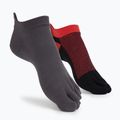 Calzini Vibram FiveFingers Athletic No-Show 2 paia grigio scuro/rosso nero
