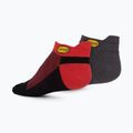 Calzini Vibram FiveFingers Athletic No-Show 2 paia grigio scuro/rosso nero 2