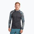 Uomo Dakine Hd Snug Fit Rashguard Swim Longsleeve Hoodie stampa nahele