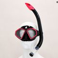 Set da snorkeling Aqualung Hawkeye Combo nero/rosa 12