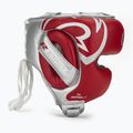 Casco da boxe Rival RHG100 Professional Headgear rosso/argento 2