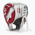 Casco da boxe Rival RHG100 Professional Headgear rosso/argento 3