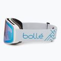 Occhiali da sci Bollé Nevada bianco blu metallizzato opaco/azzurro 4
