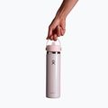 Borraccia termica Hydro Flask Wide Mouth with Flex Straw Cap 710 ml glimer pink 3