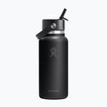 Borraccia termica Hydro Flask Wide Flex Straw 946 ml black